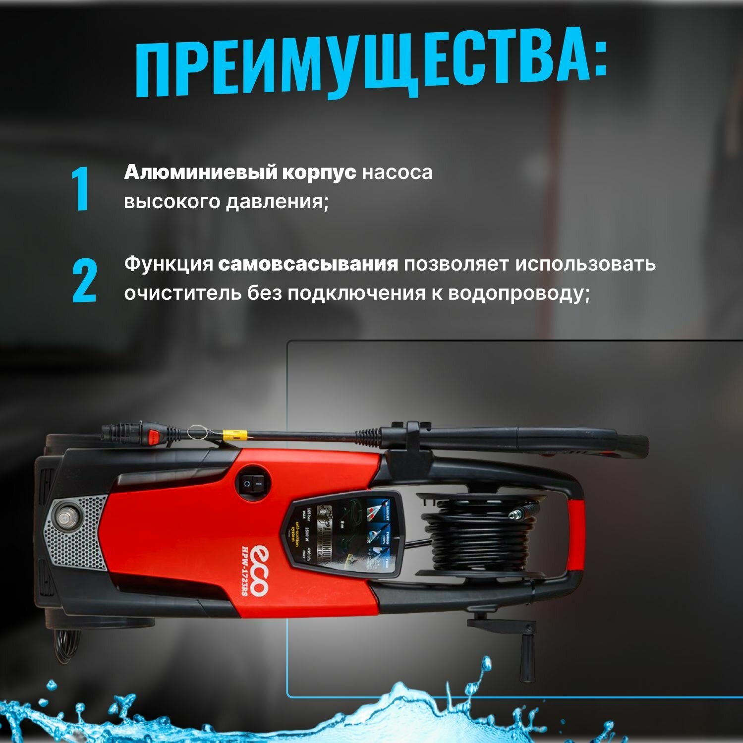 Мойка высокого давления ECO HPW-1723RS (HPW1723RS001)