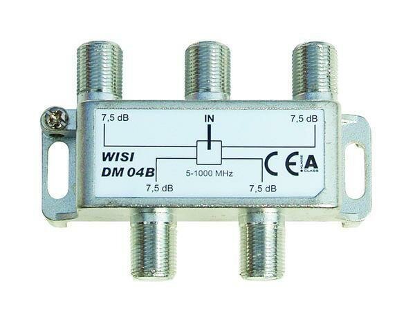 Делитель на 4 ТВ WISI DM 04 B (5-1000 МГц)