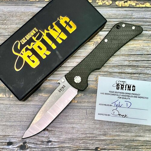 Нож складной Southern Grind SG20007 Bad Monkey, Carbon Handle нож складной southern grind sg20199 bad monkey 14c28n sandvik tanto partserrated blade g10 handle