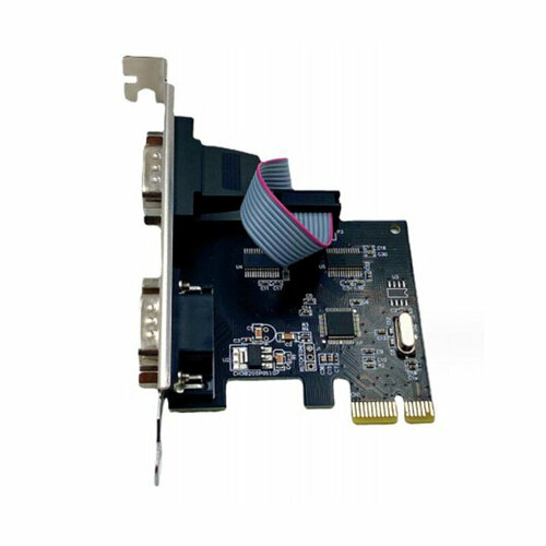 Контроллер KS-is PCIe COM 2xRS232 x 2 KS-575L1 контроллер rs232 ks is ks 575 pci express на 2 com порта 9m