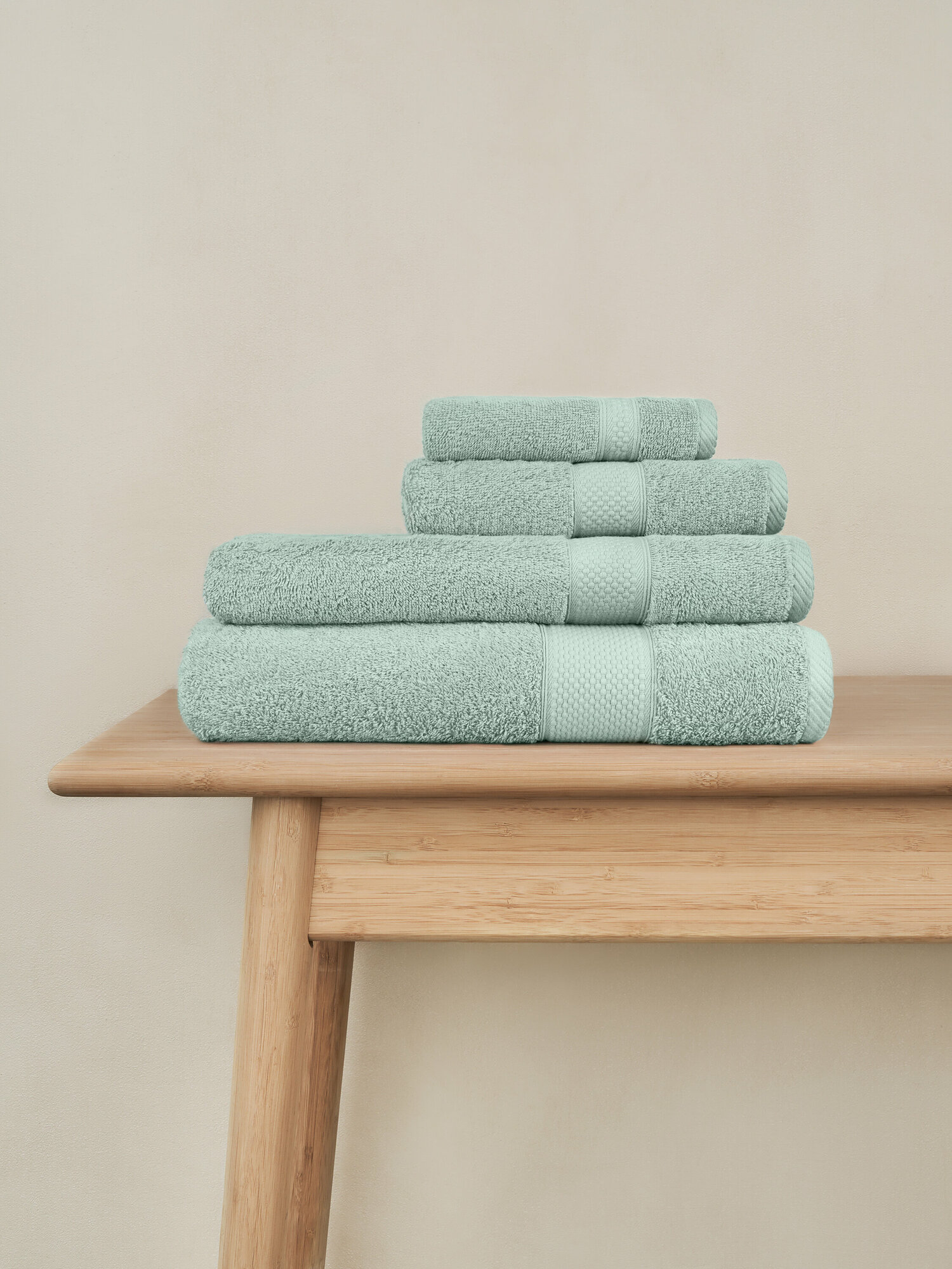 Полотенце банное махровое 50х90 Miranda Soft, Мятный - фотография № 3