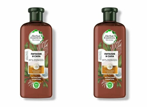 Herbal Essences Шампунь для волос Кокосовое молоко, 400мл, 2шт