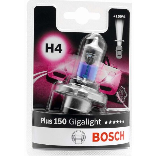 Лампа Gigalight Plus 120% H4 12V [60/55W] [1 Шт] Bosch арт. 1987301136
