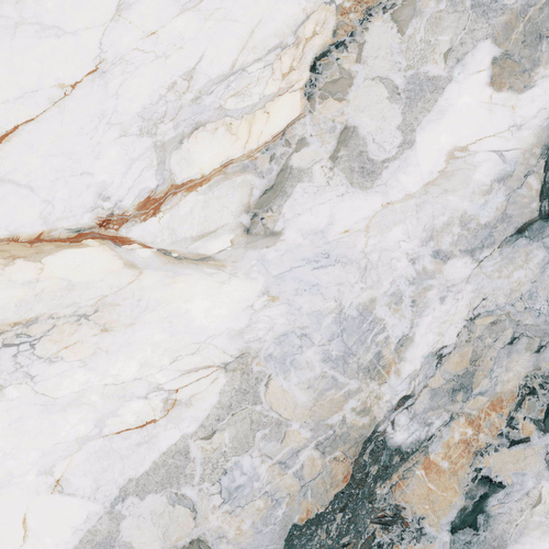 Изображение товара Самоклеящаяся антивандальная пленка для декора мебели и кухонных фартуков. "Мрамор белый с зелёным". 60х155 см.