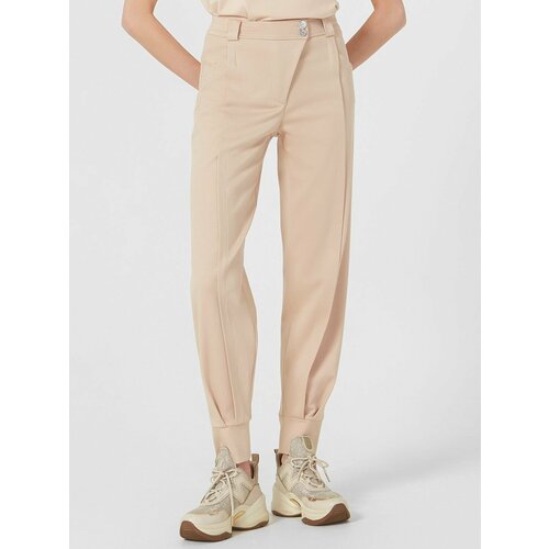 фото Брюки бананы lo, размер 44, бежевый