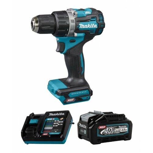 Аккумуляторная дрель-шуруповерт Makita DF002GZM1 (з/у, 1 x 4,0Ah, 40V, Li-Ion) XGT BL XPT 65Нм