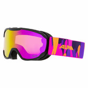 Очки горнолыжные ALPINA Pheos Jr. Q-Lite Black-Pink Matt/Q-Lite Pink S2