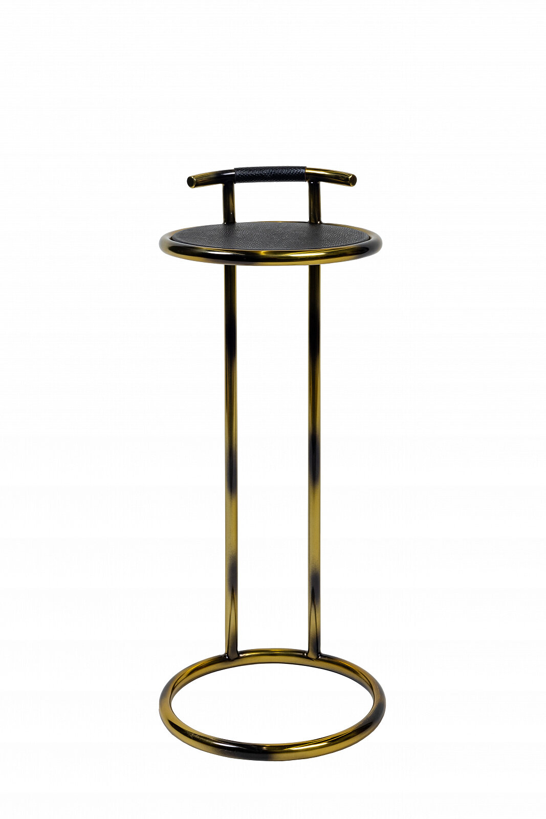 фото Приставной столик Leather Чёрный