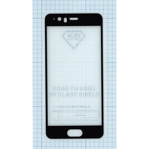 Защитное стекло Полное покрытие для Huawei P10 черное защитное стекло для смартфона krutoff для huawei p10 plus