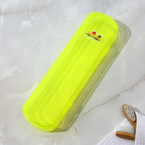 Футляр для зубной щётки и пасты желтый 21 х 55 см 625₽