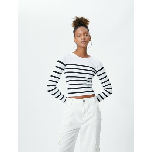 фото Лонгслив koton, размер m, бежевый