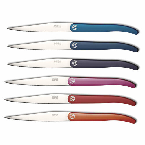 Набор ножей для стейка Tarrerias Bonjean Лайоль Эволюция, ручка - АБС пластик, 6 шт, 6 цветов