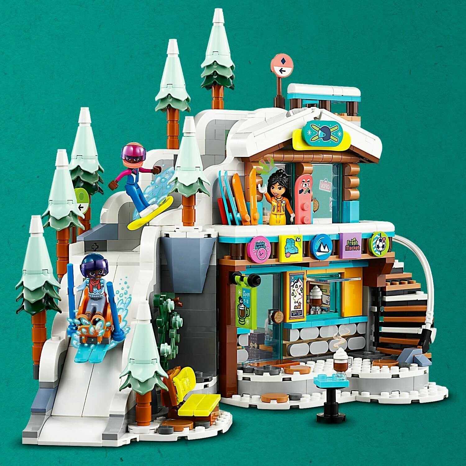 LEGO Friends Каникулы. Горнолыжный склон и кафе 41756 - фото №18