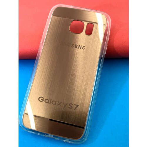 Чехол на Samsung Galaxy S7 Накладка силиконовая с зеркальной спинкой чехол на samsung galaxy s8 накладка силиконовая с зеркальной спинкой