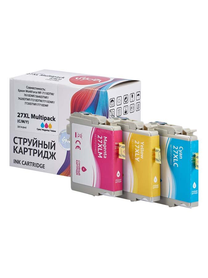 Картридж 27XL Multipack для Epson WorkForce WF-7210DTW WF-7720DTWF C13T27154022 Sakura