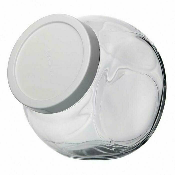 Банка Pasabahce Bella, стекло, пластик, с крышкой, прозрачная, 2140мл — фото 1