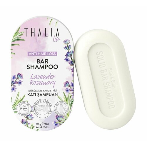      / Thalia Natural Beauty Anti Hair Loss Bar Shampoo Lavender & Rosemary