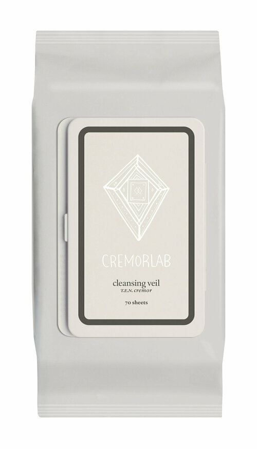 Салфетки для снятия макияжа / Cremorlab T.E.N. Cremor Cleansing Veil 70 Sheets