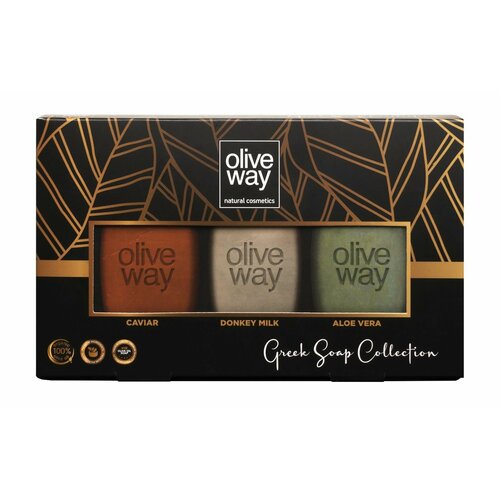 Набор мыла для тела / Oliveway Olive Oil Greek Soap Collection Set II оливки с косточкой маринованные с оливковым маслом греция 250г