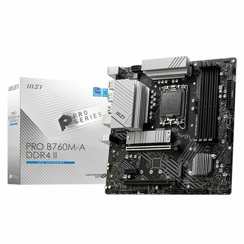 Материнская плата MSI PRO B760M-A DDR4 DDR4 B760 LGA1700 1698000₽