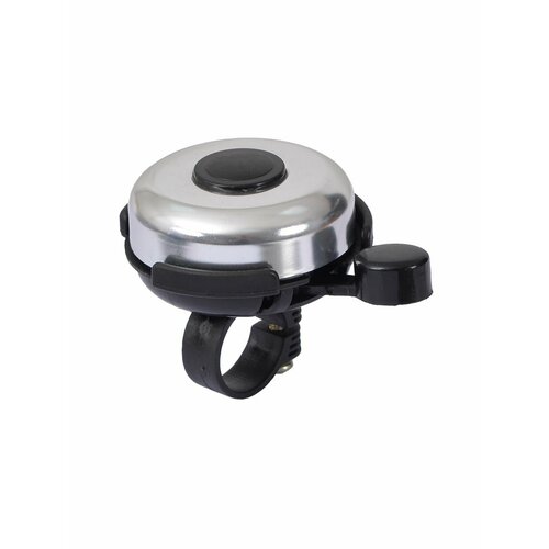 Звонок велосипедный механический алюминийпластик RUSH HOUR хром Клаксон устанавливается на руль подходит для велосипедов самокатов беговелов электросамокатов 335₽