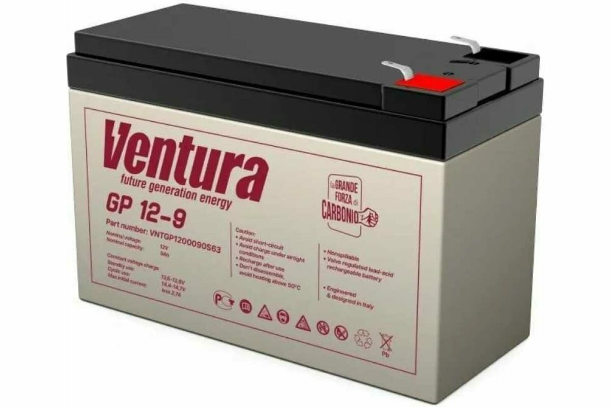 Аккумуляторная батарея Ventura GP 12-9 12В 9 А·ч — фото 10