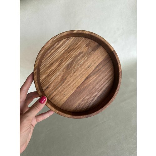 Менажница - поднос круг малая карагач 20*20*3 (см)