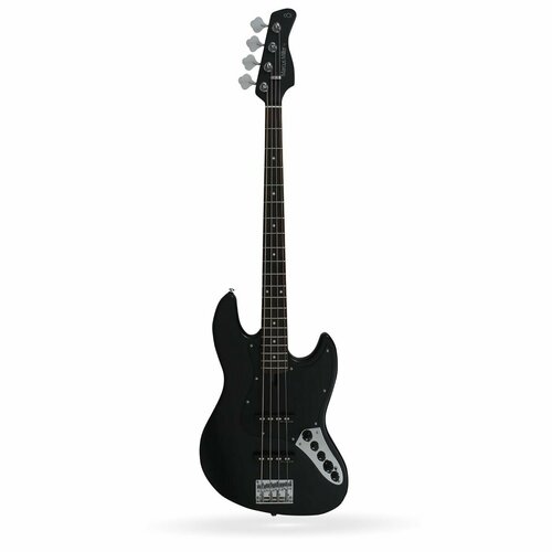 Sire V3-4 BKS бас-гитара, форма Jazz Bass, цвет черный матовый