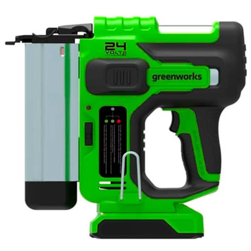 Гвоздезабивной пистолет Greenworks GD24BN 24V 3400707 бесщеточный аккумуляторный без аккумулятора и зарядного устройства