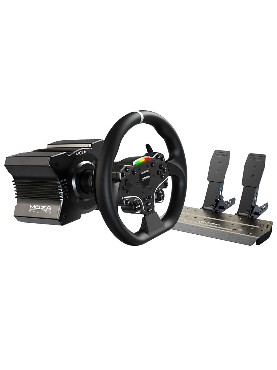 Игровой руль MOZA R5 Bundle （R5 Base, ES Wheel, SR-P Lite double Pedals，R5 Table Clamp) RS20