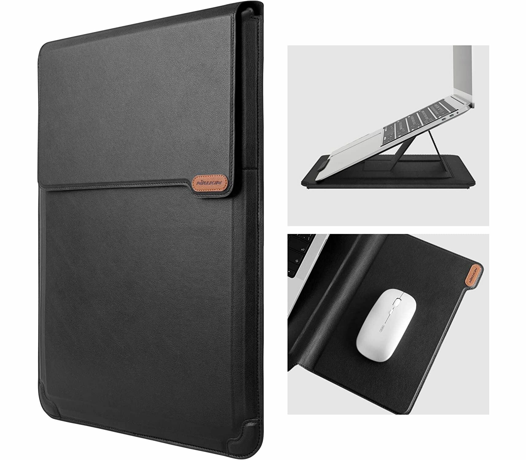 Чехол Nillkin Versatile Laptop Sleeve 3-в-1 для ноутбуков 14", цвет Черный (6902048202795)