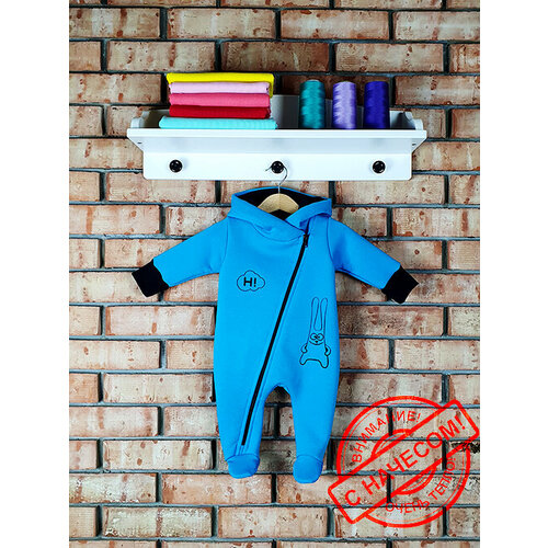 фото Комбинезон babymaya, размер 24/74, бирюзовый