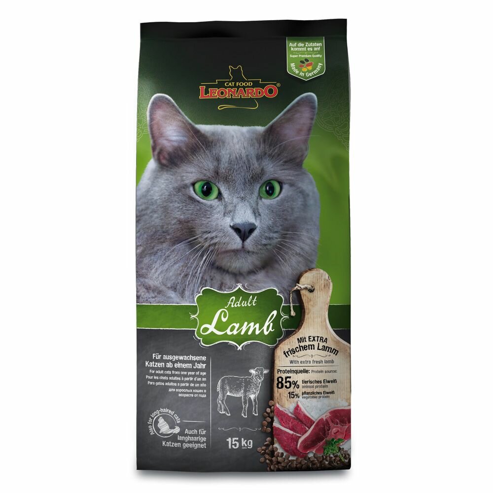 Сухой корм для кошек Leonardo Adult with Lamb 7,5 кг - фото №6