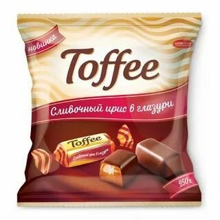 Ирис глазированный сливочный "Toffee" 1000 гр. Азовская кондитерская фабрика