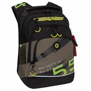 Рюкзак школьный GRIZZLY с карманом для ноутбука 13", анатомической спинкой, для мальчика RB-450-2/3