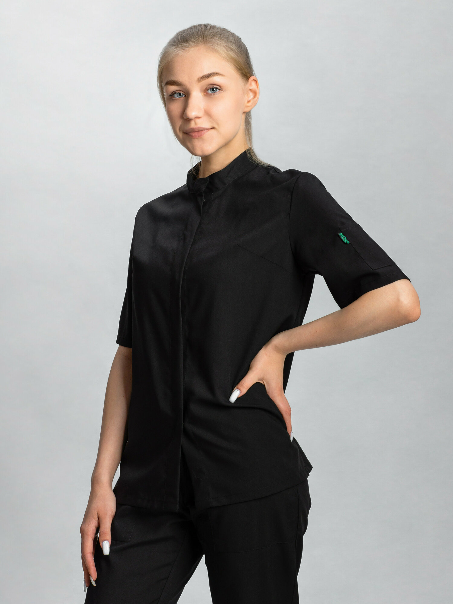 фото Рубашка повара "Мир" розовая