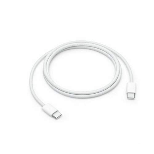 кабель apple usb c 60w woven charge cable для зарядки плетеный 1м 2023 white белый Дата кабель зарядки для iPhone 60W USB-C Charge Cable (1м) MQKJ3