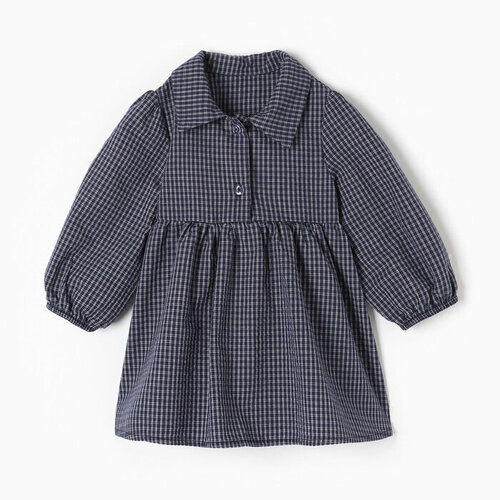 фото Платье крошка я "клетка", рост 74-80, синий