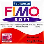 Полимерная глина Fimo Soft 8020-24 индийский красный (Indian red) 56 г, цена за 1 шт.