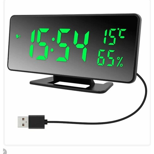 Часы настольные VST 888Y черныйзеленый 801₽