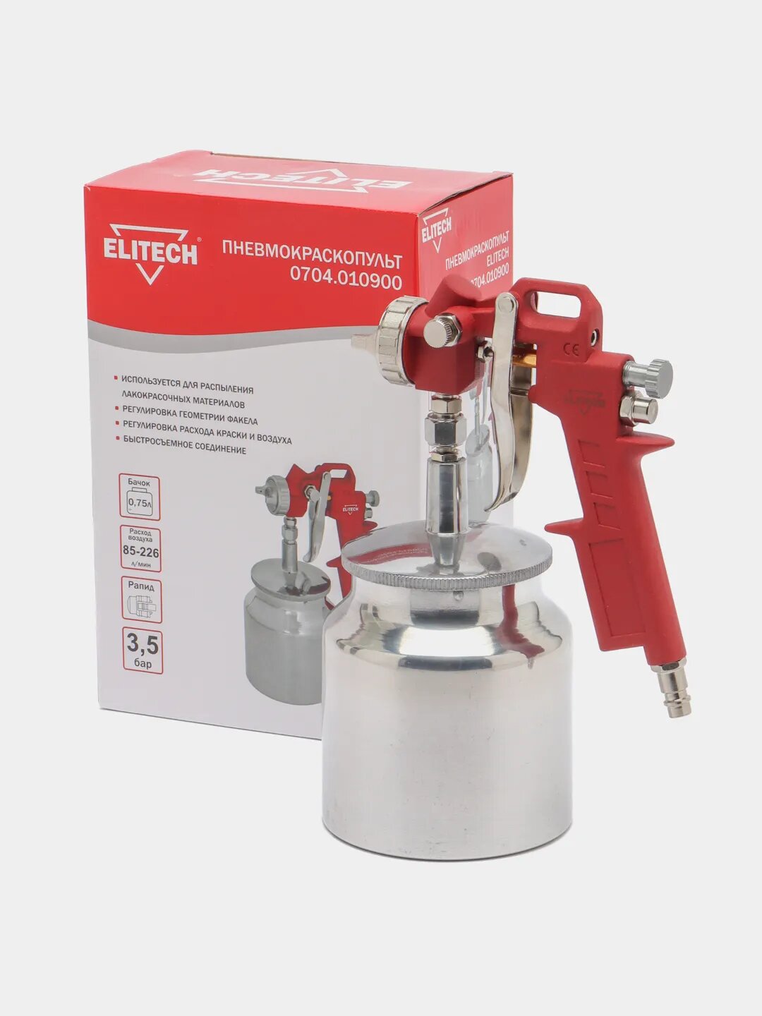 фото Краскопульт пневматический Elitech