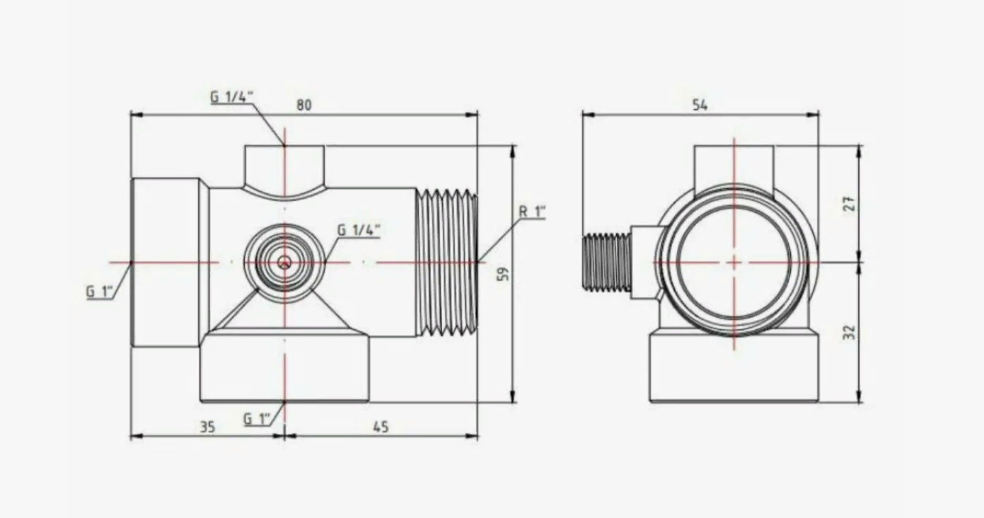 Пятиходовой соединитель для насоса VALTEC - фото №4