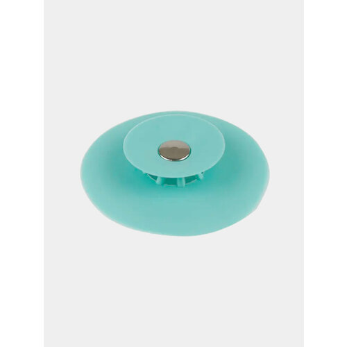 Заглушка для раковины с клапаном Силиконовая пробка для слива воды в ванне или раковине Цвет Зеленый 499₽