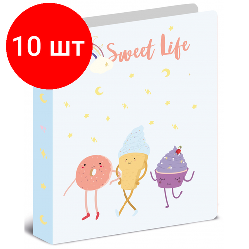 Комплект 10 штук, Папка с зажимом А4 Attache Selection Sweet life 320х240мм