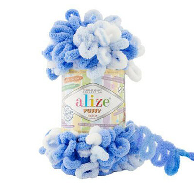 Пряжа вязальная Alize Puffy Color № 6371 (9 м) 100 гр, 1 шт.