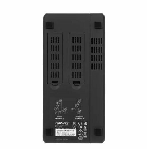 Сетевой накопитель Synology 2x3.5”/2.5" SATA, 2xNVMe, USB3.2Gen1, eSATA, 2xUTP Gigabit, без HDD - фото №9