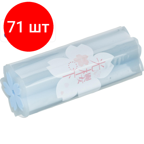 Комплект 71 штук, Ластик Deli Sakura 71136 22х22х55 мм эко ПВХ ассорти