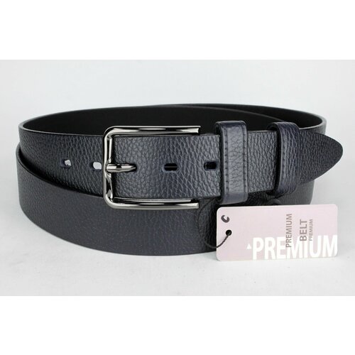 Ремень PREMIUM BELT, размер 135, синий