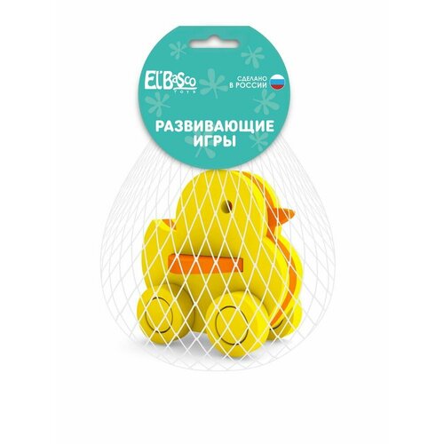 Развивающая грушка Уточка с колесами - El'Basco Toys [12-001] игрушка с колесами уточка