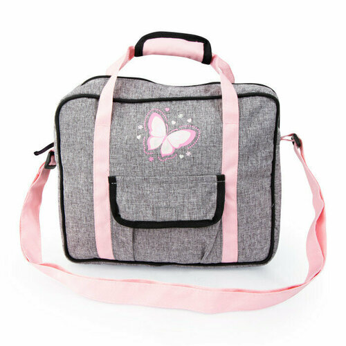 фото Детская сумка-набор с аксессуарами для кукол серый/розовый bayer